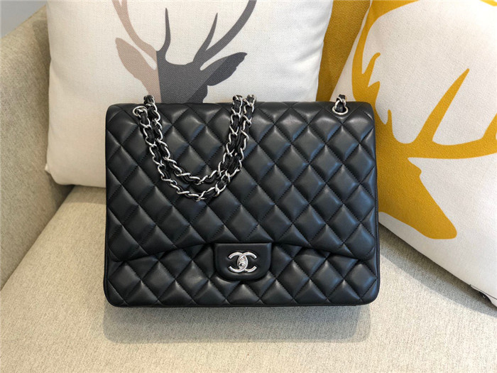 [premium] 샤* 클래식 은장 플랩백 33CM