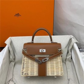 [premium] H 에*** 피크닉 켈리백 20CM (100%수작업)