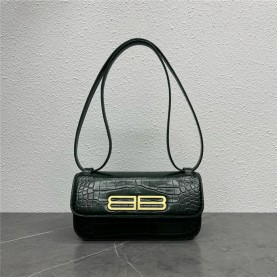 [premium] B 발렌*** 가십 BB장식 텍스처 숄더백
