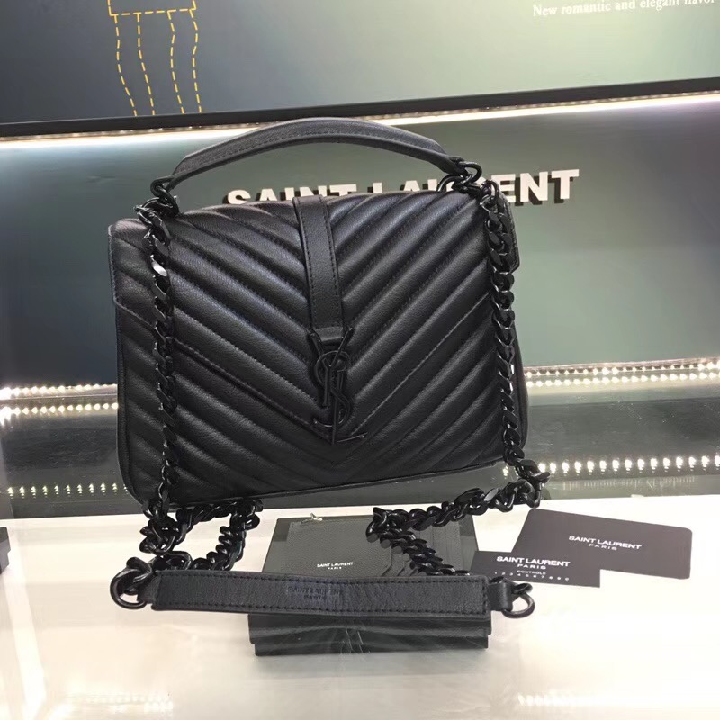 [premium] S 생로* 사첼백 흑니켈 토트&숄더 24CM