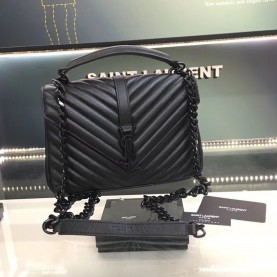 [premium] S 생로* 사첼백 흑니켈 토트&숄더 24CM