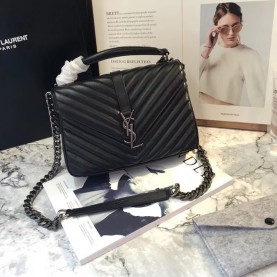 [premium] S 생로* 사첼백 실버 토트&숄더 24CM