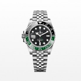 [premium] R 롤렉* GMT 마스터2 오이스터 40mm 블랙 그린 세라믹 세라크롬 베젤 인서트 블랙 다이얼 오토매틱 메탈 시계