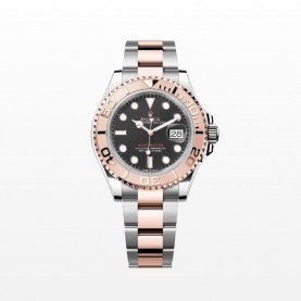 [premium] R 롤렉* 요트 마스터 40mm 오이스터스틸 에버로즈 골드 블랙 다이얼 오토매틱 메탈 시계