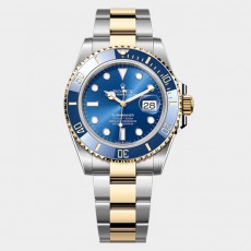 [premium] R 롤렉* 서브마리너 데이트 41MM 로얄 블루 오이스터 오토매틱 시계