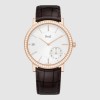 [premium] P 피아* 알티플라노 오리진 40mm 브릴리언트 컷 다이아몬드 핑크골드 케이스 화이트 다이얼 오토매틱 앨리게이터 스트랩 시계