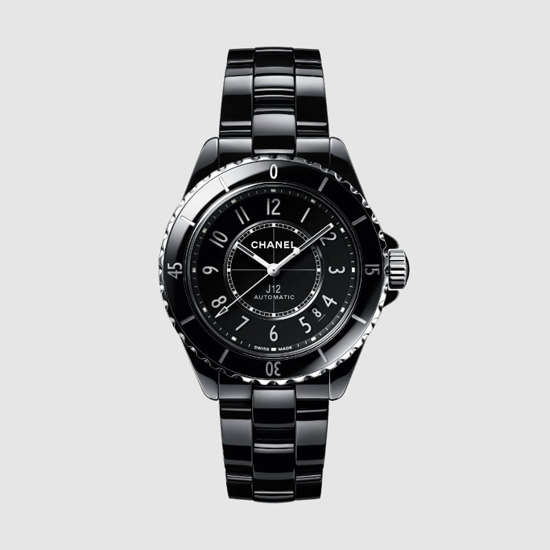 [premium] C 샤* J12 워치 칼리버 38mm 블랙 다이얼 쿼츠 세라믹 스틸 시계