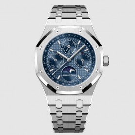 [premium] A 오데마** 로얄오크 퍼페추얼 캘린더41mm 블루 다이얼 오토매틱 메탈 시계