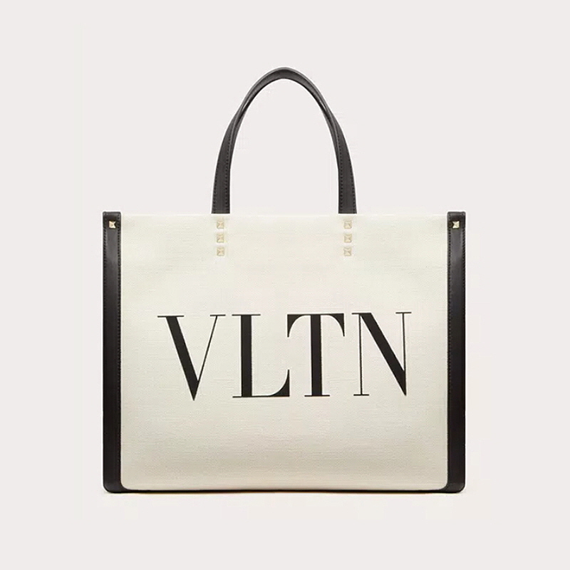 [premium] V 발발렌티노 스몰 사이즈 VLTN 프린트 캔버스 쇼퍼백