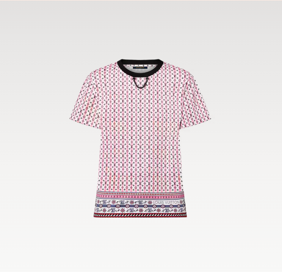L 루이비*  Scarf Print 티셔츠